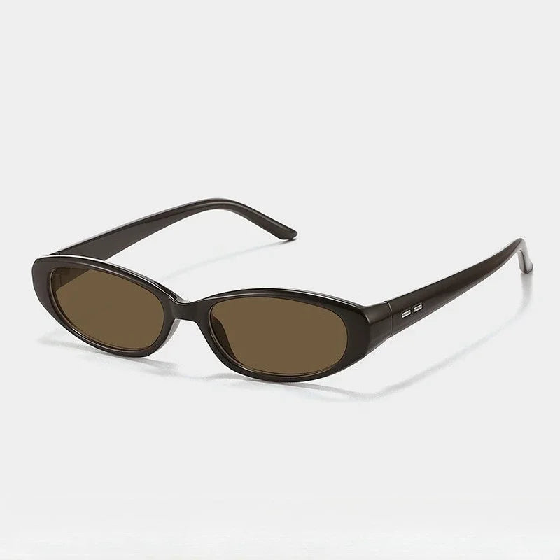 Brand Design Star Small Oval Sunglasses for Women Men Y2K Narrow Rectangle Sun Glasses Vintage Hip Hop Outdoor Sports Shades
