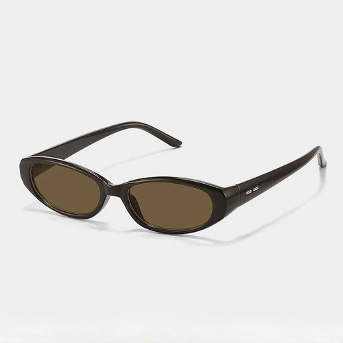 Brand Design Star Small Oval Sunglasses for Women Men Y2K Narrow Rectangle Sun Glasses Vintage Hip Hop Outdoor Sports Shades